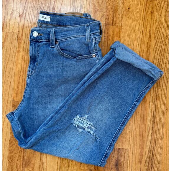 Levi Stauss Signature Heritage Boyfriend Distressed denim Jeans size 10 - Picture 11 of 12